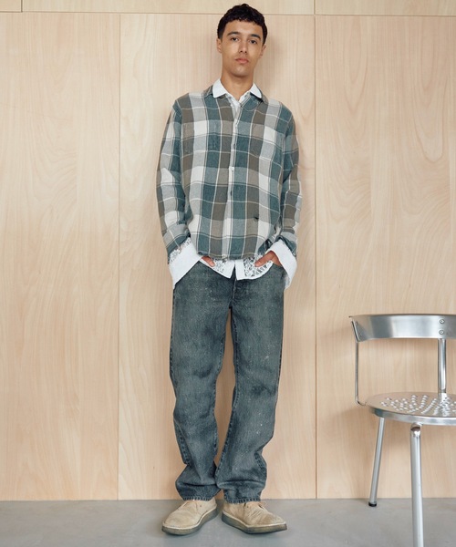 AUTHEN(オーセン)の「【AUTHEN】オーセン/ ヴィンテージ ストレートレッグ BK デニムパンツ(デニムパンツ・レディース・グレー系その他・29inch/31inch/33inch)」の4枚目の写真