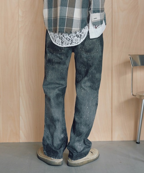 AUTHEN(オーセン)の「【AUTHEN】オーセン/ ヴィンテージ ストレートレッグ BK デニムパンツ(デニムパンツ・レディース・グレー系その他・29inch/31inch/33inch)」の3枚目の写真
