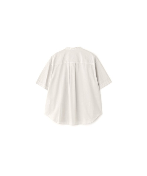 MHL.(エムエイチエル)の「ORGANIC COTTON SHIRTING(シャツ/ブラウス・レディース・オフホワイト/ネイビー・1/2)」の6枚目の写真