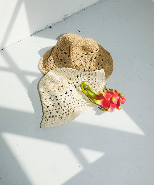 SMELLY(スメリー)の「シェルアミモチーフハット(ハット・レディース・アイボリー/ベージュ・-)」の14枚目の写真