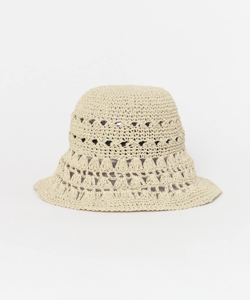 SMELLY(スメリー)の「シェルアミモチーフハット(ハット・レディース・アイボリー/ベージュ・-)」の15枚目の写真