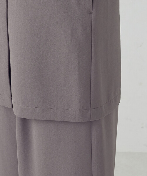 COMME CA ISM(コムサイズム)の「【UVカット・吸水速乾・接触冷感】kireri ノーカラーロングジレ / セットアップ対応(ベスト・レディース・ネイビー/モカ・FREE)」の21枚目の写真