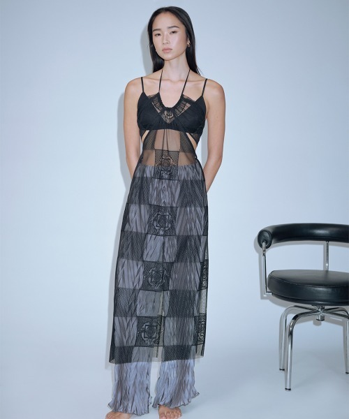 teloplan taki knit dress black 黒　ワンピース TELOPLAN（テーロプラン）の「Taki Knit Dress（ワンピース