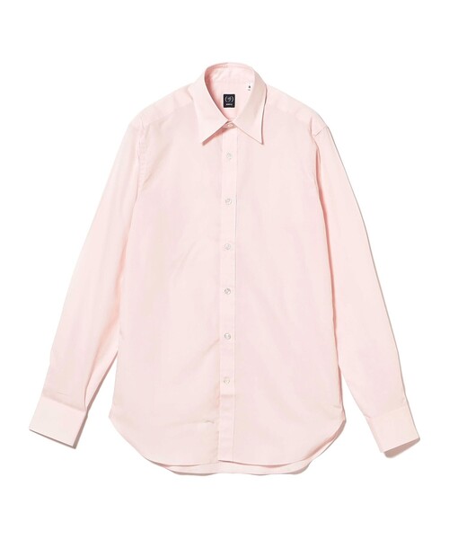 BEAMS F（ビームスエフ）の「コットン ポプリン レギュラーカラーシャツ（シャツ/ブラウス・メンズ・ピンク・39/40/42/43/37/38/41）」の4枚目の写真