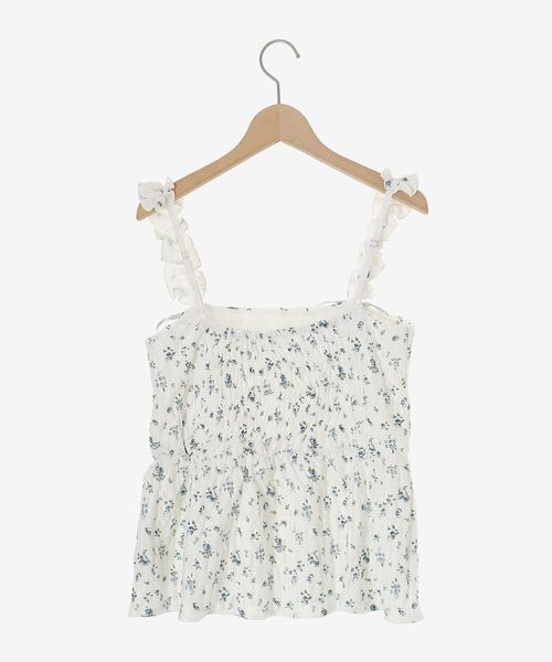 MAJESTIC LEGON(マジェスティックレゴン)の「カットレースリボンキャミソール(キャミソール・レディース・ブラック/オフホワイト/ホワイト系その他・MEDIUM)」の13枚目の写真