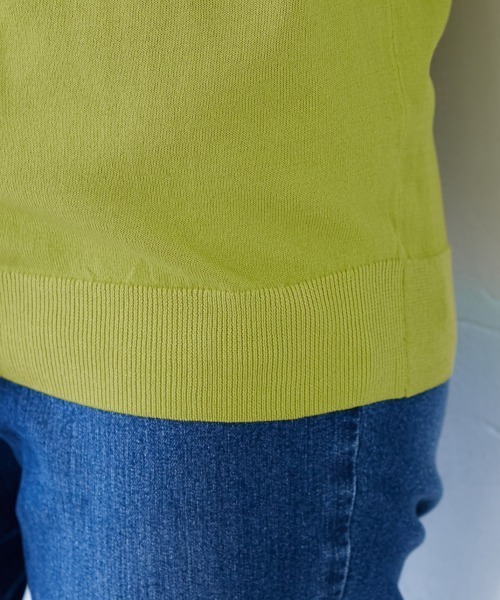 slattgir（スラットジール）の「高身長　【アイスクリーンプレミアム】Vネックカーディガン（持続冷感・毛玉なりにくい・UVカット）（カーディガン/ボレロ・レディース・ブラック/杢グレー/グリーン・LL/3L/4L/5L/M/L）」の15枚目の写真