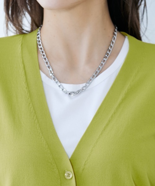 slattgir（スラットジール）の「高身長　【アイスクリーンプレミアム】Vネックカーディガン（持続冷感・毛玉なりにくい・UVカット）（カーディガン/ボレロ・レディース・ブラック/杢グレー/グリーン・LL/3L/4L/5L/M/L）」の17枚目の写真