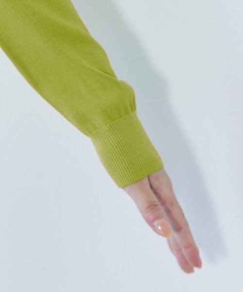 slattgir（スラットジール）の「高身長　【アイスクリーンプレミアム】Vネックカーディガン（持続冷感・毛玉なりにくい・UVカット）（カーディガン/ボレロ・レディース・ブラック/杢グレー/グリーン・LL/3L/4L/5L/M/L）」の19枚目の写真