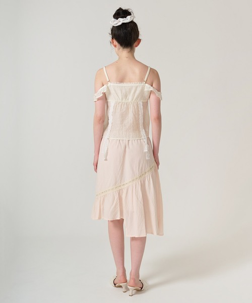 TINA:JOJUN(ティーナジョジュン)の「ハートネック キャミブラウス TINA:JOJUN(キャミソール・レディース・アイボリー/サーモンピンク・M)」の19枚目の写真