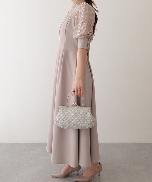 Lace Ladies(レースレディース)の「3WAY ビーズ がま口 コンパクト パーティーバッグ(クラッチバッグ・レディース・ブラック/シルバー・FREE)」の16枚目の写真