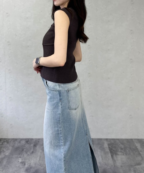 Per sist ence（パーシエンス）の「綿タッチビスチェデザインノースリーブプルオーバー（Tシャツ/カットソー・レディース・ピンク/モカ/アイボリー/ブラック・ONE SIZE）」の11枚目の写真