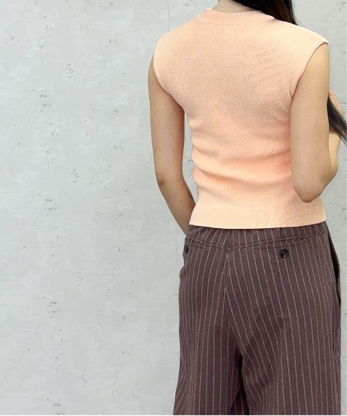 Per sist ence（パーシエンス）の「綿タッチビスチェデザインノースリーブプルオーバー（Tシャツ/カットソー・レディース・ピンク/モカ/アイボリー/ブラック・ONE SIZE）」の18枚目の写真