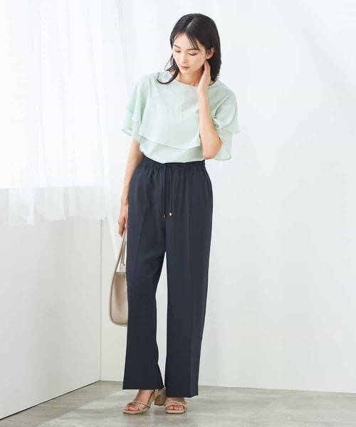 a.v.v(アーヴェヴェ)の「【接触冷感/UVカット】2WAY シフォンケープカットソー(Tシャツ/カットソー・レディース・グレー系その他/ブラック/ピンク/ミント・34/40/42/36/38)」の21枚目の写真