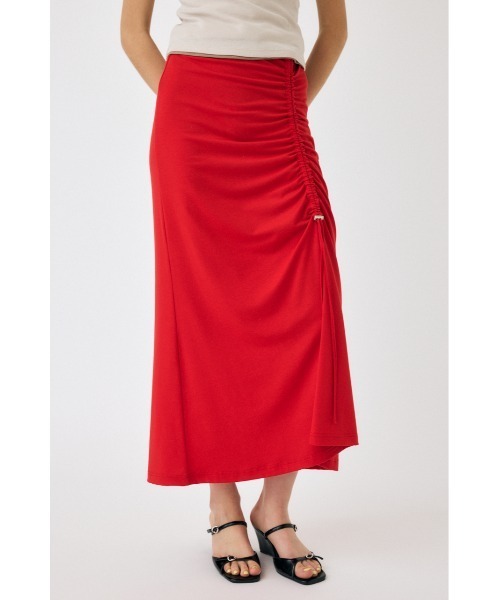 MOUSSY（マウジー）の「DRAWSTRING CUT スカート（スカート・レディース・レッド/ブラック・FREE）」の2枚目の写真