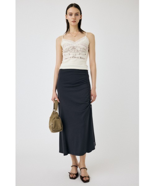 MOUSSY（マウジー）の「DRAWSTRING CUT スカート（スカート・レディース・レッド/ブラック・FREE）」の3枚目の写真