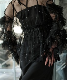 Ezick（エジック）の「Elegant volume sleeves　セットキャミドレス（ドレス）」