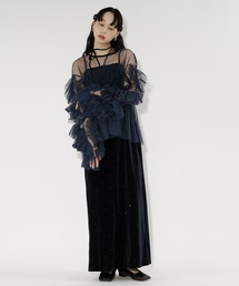 Elegant volume sleeves ボリュームスリーブセットキャミドレス