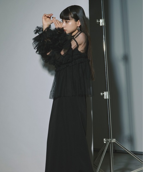 Elegant volume sleeves セットキャミドレス（ドレス）｜Ezick