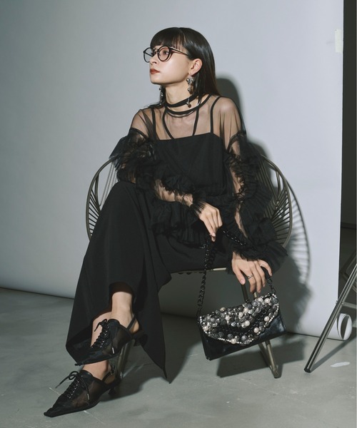 Ezick（エジック）の「Elegant volume sleeves セットキャミ