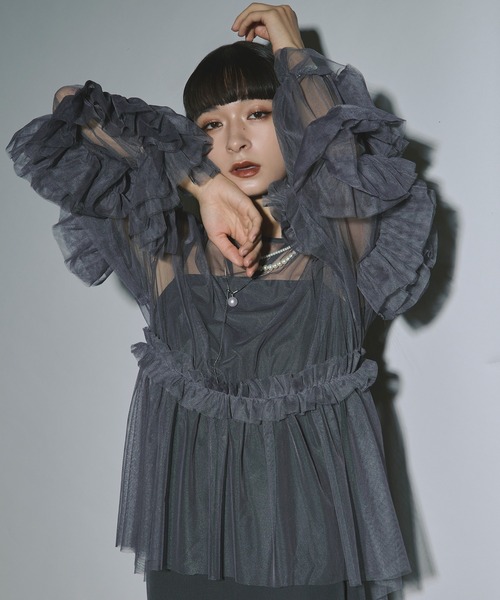 Elegant volume sleeves セットキャミドレス（ドレス）｜Ezick