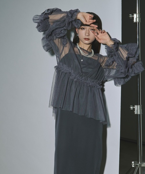 Elegant volume sleeves セットキャミドレス（ドレス）｜Ezick