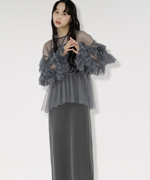 Elegant volume sleeves セットキャミドレス（ドレス）｜Ezick