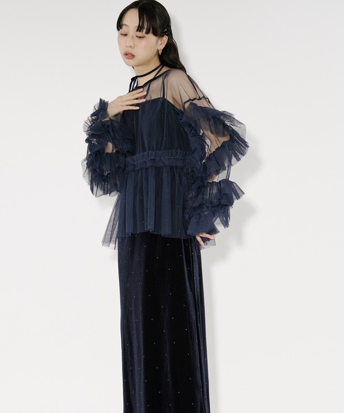 Elegant volume sleeves セットキャミドレス（ドレス）｜Ezick