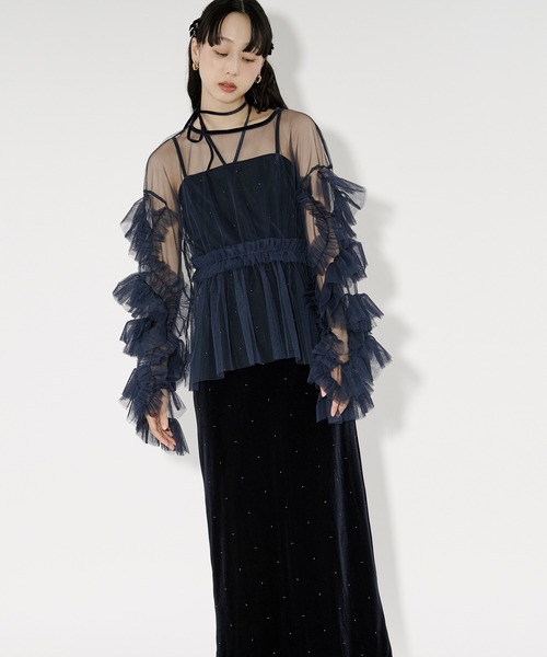 Elegant volume sleeves セットキャミドレス（ドレス）｜Ezick