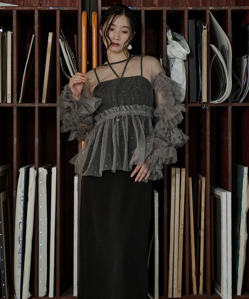 Elegant volume sleeves セットキャミドレス（ドレス）｜Ezick