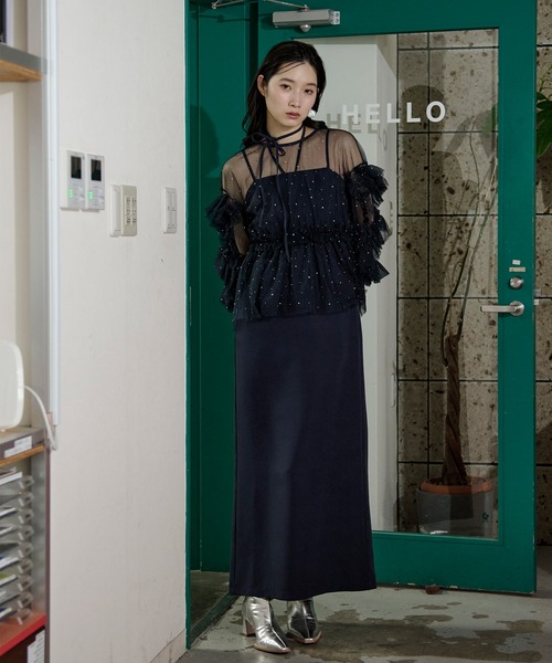 Elegant volume sleeves セットキャミドレス（ドレス）｜Ezick