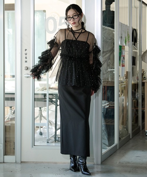 Elegant volume sleeves セットキャミドレス（ドレス）｜Ezick