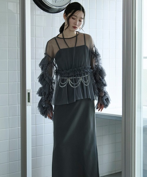 セール】Elegant volume sleeves セットキャミドレス（ドレス）｜Ezick