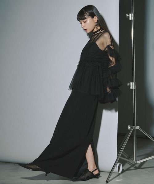Ezick Elegant volume sleeves セットキャミ ドレス Elegant volume sleeves セットキャミドレス（ドレス）｜Ezick