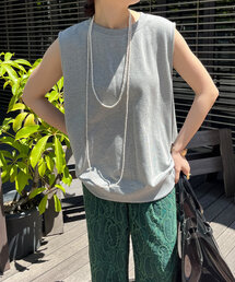 DouDou | スウェットタンクプルオーバー(Tシャツ/カットソー)