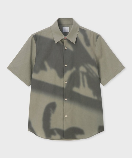 PS Paul Smith(ピーエスポールスミス)の「パームシャドウ 半袖シャツ / 152315 394Z(シャツ/ブラウス・メンズ・ブルー/グリーン/ピンク・MEDIUM/LARGE/X-LARGE/SMALL)」の2枚目の写真