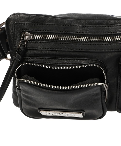 X-girl（エックスガール）の「FAUX LEATHER 2WAY BELT BAG（ショルダーバッグ・レディース・ブラック・ONE SIZE）」の10枚目の写真
