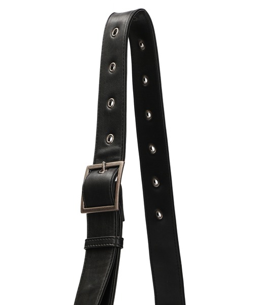 X-girl（エックスガール）の「FAUX LEATHER 2WAY BELT BAG（ショルダーバッグ・レディース・ブラック・ONE SIZE）」の13枚目の写真