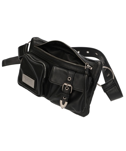 X-girl（エックスガール）の「FAUX LEATHER 2WAY BELT BAG（ショルダーバッグ・レディース・ブラック・ONE SIZE）」の17枚目の写真