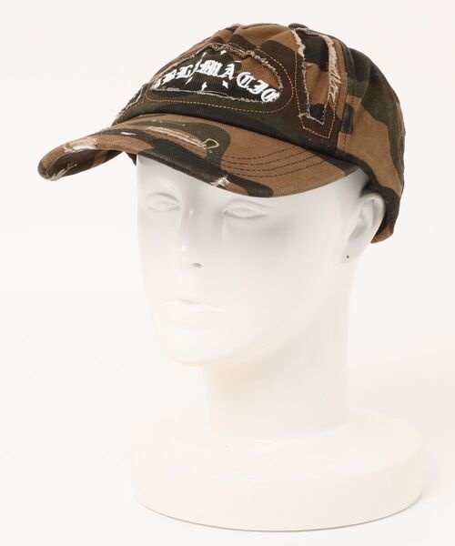 LAND MUSEUM（ランドミュージアム）の「LAND MUSEUM／カモフラダメージCAP（キャップ・メンズ・ダークブラウン/グレー/カーキ・FREE）」の17枚目の写真