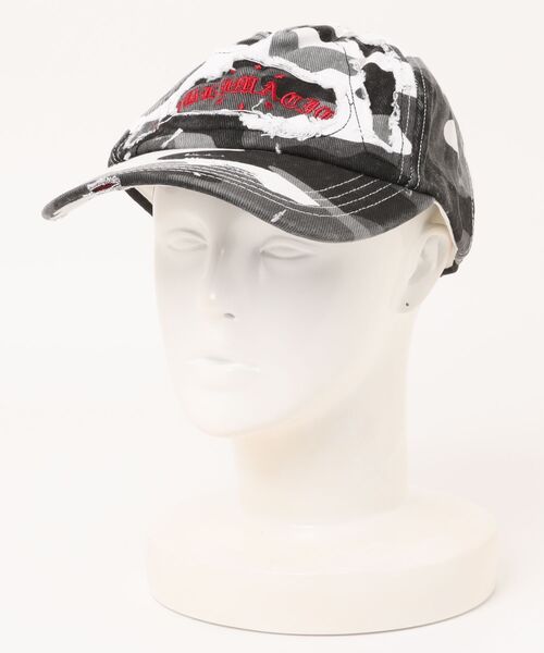 LAND MUSEUM（ランドミュージアム）の「LAND MUSEUM／カモフラダメージCAP（キャップ・メンズ・ダークブラウン/グレー/カーキ・FREE）」の18枚目の写真