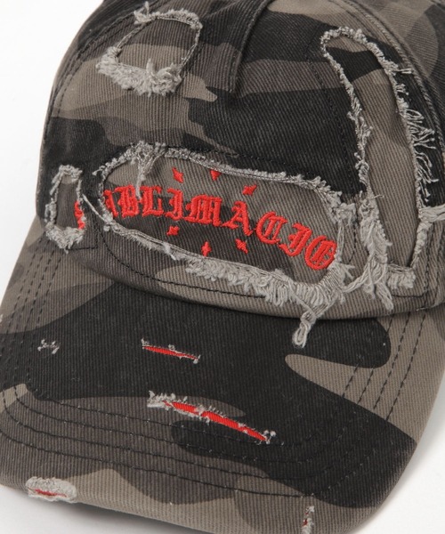 LAND MUSEUM（ランドミュージアム）の「LAND MUSEUM／カモフラダメージCAP（キャップ・メンズ・ダークブラウン/グレー/カーキ・FREE）」の15枚目の写真