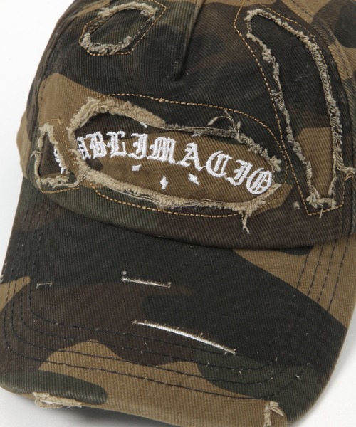 LAND MUSEUM（ランドミュージアム）の「LAND MUSEUM／カモフラダメージCAP（キャップ・メンズ・ダークブラウン/グレー/カーキ・FREE）」の16枚目の写真