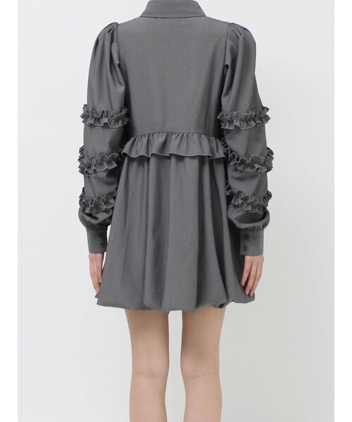 jouetie フリルショルダーバルーンミニワンピース フリルショルダーバルーンミニワンピース（ワンピース