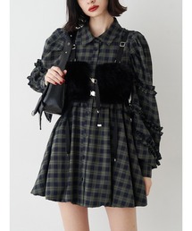 jouetie | フリルショルダーバルーンミニワンピース(ワンピース)