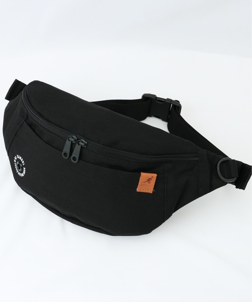KANGOL（カンゴール）の「KANGOL カンゴール ウェストバッグ 250-3052（ボディバッグ/ウエストポーチ・レディース・カーキ/ブラック・FREE）」の5枚目の写真