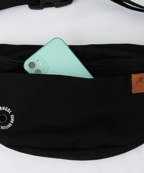 KANGOL（カンゴール）の「KANGOL カンゴール ウェストバッグ 250-3052（ボディバッグ/ウエストポーチ・レディース・カーキ/ブラック・FREE）」の11枚目の写真