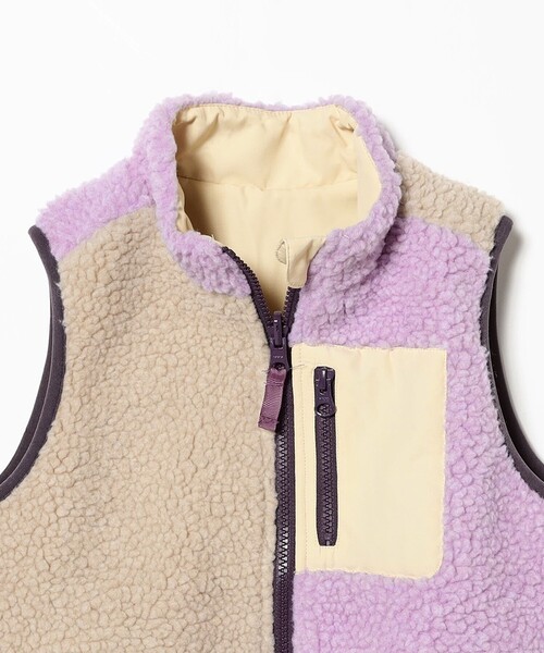 B:MING by BEAMS(ビーミングバイビームス)の「リバーシブル ボア ベスト 2025FW(90~140cm)(ベスト・キッズ・パープル系その他5/チャコールグレー・M(110-120)/L(130-140)/S(90-100))」の9枚目の写真