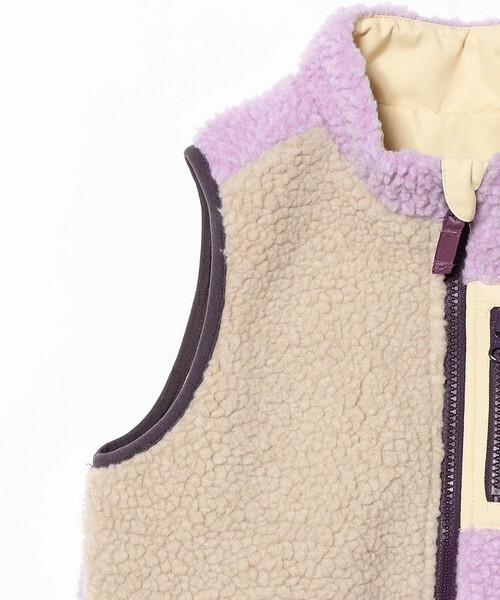 B:MING by BEAMS(ビーミングバイビームス)の「リバーシブル ボア ベスト 2025FW(90~140cm)(ベスト・キッズ・パープル系その他5/チャコールグレー・M(110-120)/L(130-140)/S(90-100))」の10枚目の写真