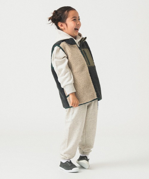 セール】リバーシブル ボア ベスト 2025FW（90～140cm）（ベスト）｜B