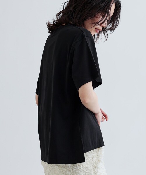 GALLEST（ギャレスト）の「【再入荷】箔プリントロゴTシャツ（Tシャツ/カットソー・レディース・ホワイト/ブラック/ブラウン系・38）」の9枚目の写真